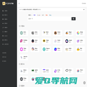 AI PC区中文导航 | AI工具导航 | AI教程 | AI集合 | OpenAI