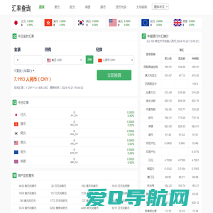 汇率换算 - 免费的在线汇率计算器,今日汇率换算,实时汇率查询