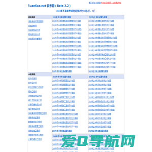 软考网 RuanKao.net | 老题新探
